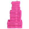 vidaXL 12-delige Handdoekenset SOLUND 600 g/m&sup2; roze