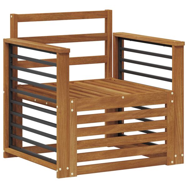 vidaXL Buiten bankenset Naturel 71 x 63 x 73 cm Massief Acaciahout