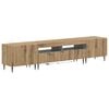 vidaXL 3-delige LED TV-kast ZWOLLE Artisanaal eiken Bewerkt hout