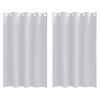 vidaXL Zwart-out Gordijnen met Ringen 2 pcs Bleekgrijs 175 x 140 cm