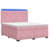 vidaXL Boxspringbed met matras Roze 160 x 200 cm Fluweel