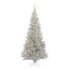 vidaXL Kerstboom met 300 LED met standaard Zilver 210 cm PET