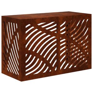 vidaXL Airconditioner hoes Roestkleurig 90 x 40 x 60 cm weervast staal