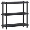 vidaXL Plankenunit 3-laags 100 x 40 x 96 cm PP Antracietkleurig
