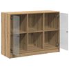 vidaXL Dressoir 102x37x75,5 cm bewerkt hout artisanaal eikenkleurig