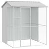 vidaXL Vogelkooi Grijs 215 x 210 x 247 cm Gegalvaniseerd staal