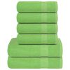 vidaXL 6-delige Handdoekenset FROGN 360 g/m&sup2; appelgroen