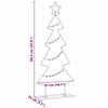 vidaXL Metalen kerstboom met standaard Zwart 90 cm Staal