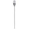 Luxform Tuinpaal met LED-lamp solar zilver 41165