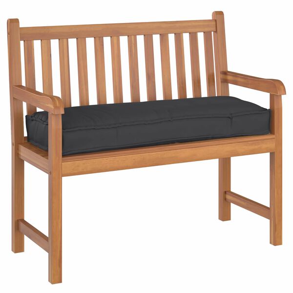 vidaXL Kussen Zwart 110 x 40 x 8 cm Oxford Stof