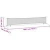 vidaXL Tennisnet Zwart en Rood 494,5 x 90 x 87 cm Polyester