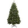 vidaXL Kunstkerstboom met 300 LED Groen 210 cm PVC en Metaal