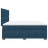 vidaXL Boxspring met matras fluweel blauw 180x200 cm