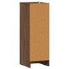 vidaXL Schoenenkast 32x35x92 cm bewerkt hout bruin eikenkleur