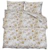 vidaXL Dekbedovertrekset 225x220 cm katoen wit en bruin
