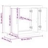 vidaXL Dressoir 92x35x75 cm bewerkt hout artisanaal eikenkleur