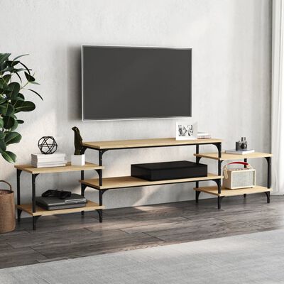 vidaXL Tv-meubel 197x35x52 cm bewerkt hout sonoma eikenkleurig