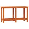 vidaXL Werkbank Waskleur Bruin 140 x 50 x 80 cm Massief grenenhout