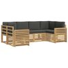 vidaXL Buiten bankenset 6 pcs Wit en antracietkleurig