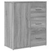 vidaXL Dressoir 60x31x70 cm bewerkt hout grijs sonoma