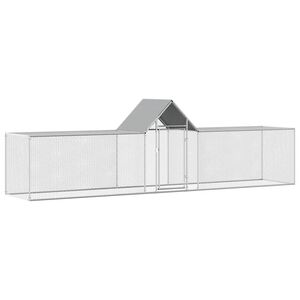 vidaXL Kippenren 5x1x1,5 m gegalvaniseerd staal