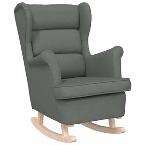 vidaXL Schommelstoel 74x90x102 cm stof donkergrijs