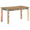 vidaXL Eettafel 140x70x76 cm massief gerecycled hout