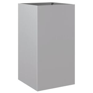 vidaXL Plantenbak 42x38x75 cm gegalvaniseerd staal zilverkleurig