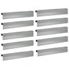 vidaXL Afdekprofiel voor tuinafboording 10 st 100 x 10 x 15 cm