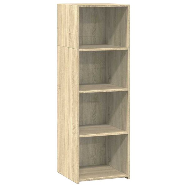 vidaXL Hoge kast 40x41x124 cm bewerkt hout sonoma eikenkleurig