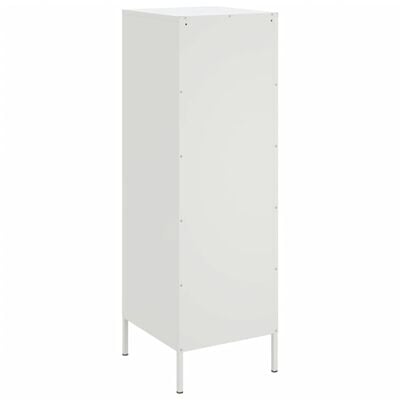 vidaXL Hoge kast 36x39x113 cm staal wit