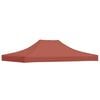 vidaXL Partytentdak 270 g/m&sup2; 4,5x3 m terracottakleurig