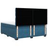 vidaXL Boxspring met matras fluweel blauw 200x200 cm