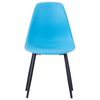 vidaXL Eetkamerstoelen 6 st PP blauw