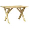 vidaXL Tuintafel 110x73x70 cm ge&iuml;mpregneerd grenenhout