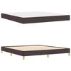 vidaXL Boxspringbed met matras Donkerbruin 180 x 200 cm Stof