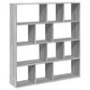 vidaXL Boekenkast 132x29x141,5 cm bewerkt hout grijs sonoma eiken