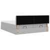 vidaXL Ottoman bed met matrassen en LED's 200x200cm fluweel lichtgrijs