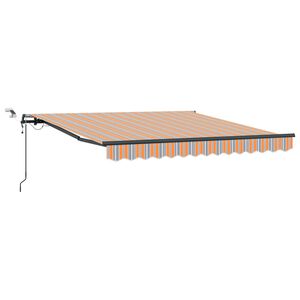 vidaXL Uitschuifbare luifel Meerkleurig 350 x 250 cm Polyester