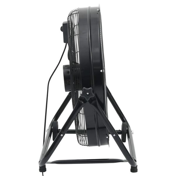 vidaXL Trommelventilator industrieel 172,5 W 60 cm zwart