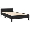 vidaXL Bedframe met hoofdeinde fluweel zwart 90x200 cm