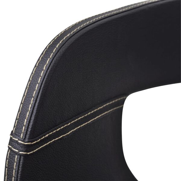 vidaXL Eetkamerstoelen 2 st gebogen hout en kunstleer