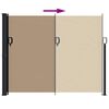 vidaXL Windscherm intrekbaar 170x300 cm taupe