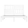 vidaXL Bedframe massief grenenhout wit 160x200 cm