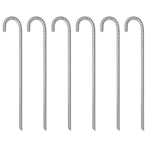 vidaXL Tentharingen 6 st &Oslash;12 mm 41,5 cm gegalvaniseerd staal