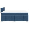vidaXL Boxspring met matras stof blauw 140x190 cm