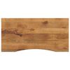 vidaXL Bureaublad met ronding 110x50x2,5 cm massief ruw mangohout