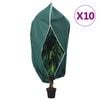 vidaXL Plantenhoezen met ritssluiting 10 st 70 g/m&sup2; 3,14x2,5 m