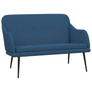 vidaXL Bankje 110x76x80 cm stof blauw