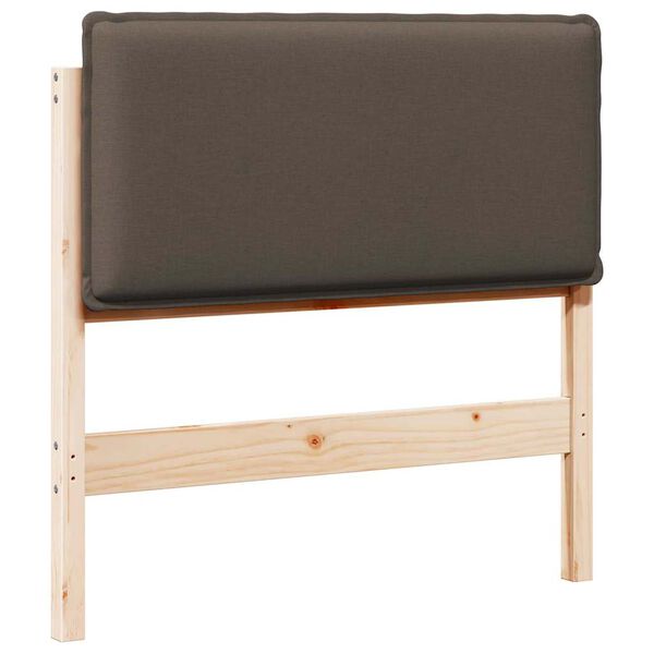 vidaXL Gestoffeerd hoofdbord Natuurlijk en Lichtgrijs 75 cm